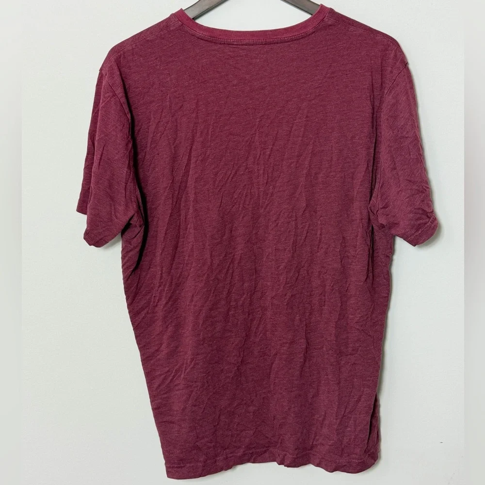 Banana Republic Men's Crew Neck Tee in Deep Wine